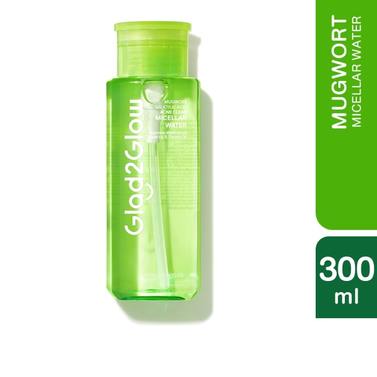 Glad2Glow Mugwort Salicylic Acid Acne Clear Micellar Water 300Ml