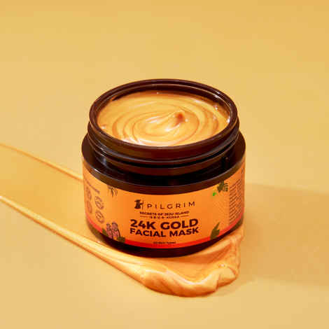 Pilgrim 24K Gold Facial Mask | Enhances| Glow| Firms| Brightnes Skin (50 gm)