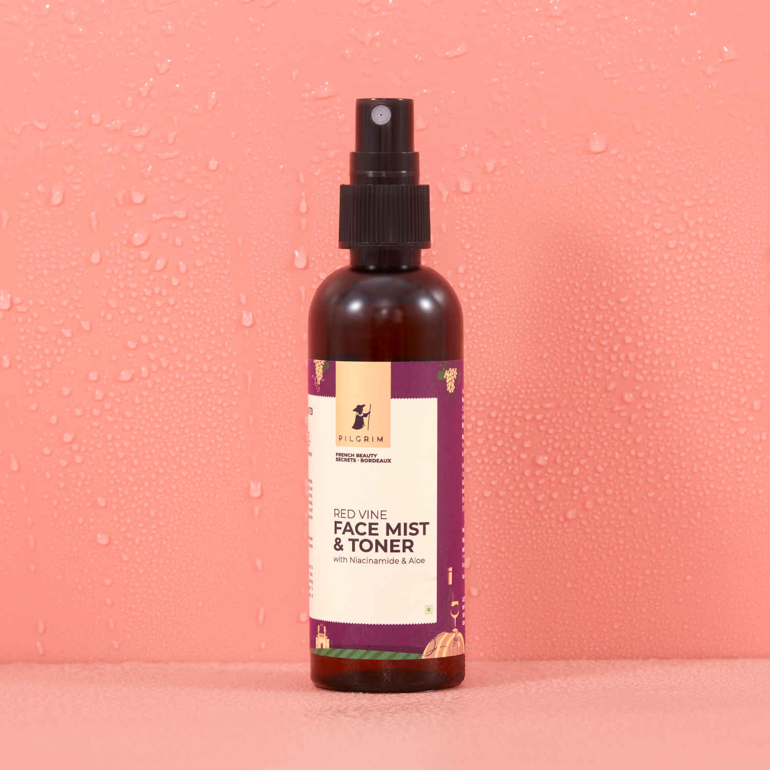 Pilgrim Red Vine Face Mist & Toner With Niacinamide & Aloe (100 ml)