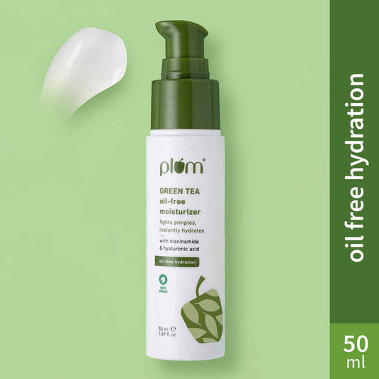 Plum Green Tea Oil-Free Moisturizer With Niacinamide & Hyaluronic Acid - Non-sticky Daily Hydration 50 ml