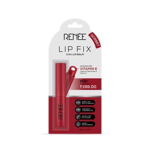 RENEE Lip Fix Lip Balm 01 Sorbet, Heals, Lightens & Nourishes, Dual Core Care Enriched with Vitamin E, Shea Butter & Jojoba Oil for Dry & Chapped Dry Lips, 1.6 gm