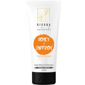 Rivona Naturals Honey & Saffron Fairness Face Wash for Deep Cleansing & Skin Whitening