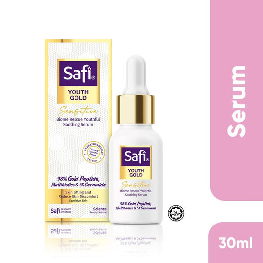 Safi Youth Gold Sensitive Biome Rescue Youthful Soothing Serum 30Ml