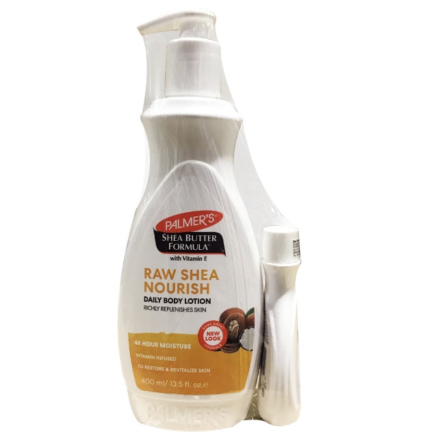 Palmers Shea Butter Formula Raw Shea Nourish Daily Body Lotion 400Ml# (Gwp Onpack Palmers Shea Formula Vitamin E Raw Shea Body Lotion 50Ml)