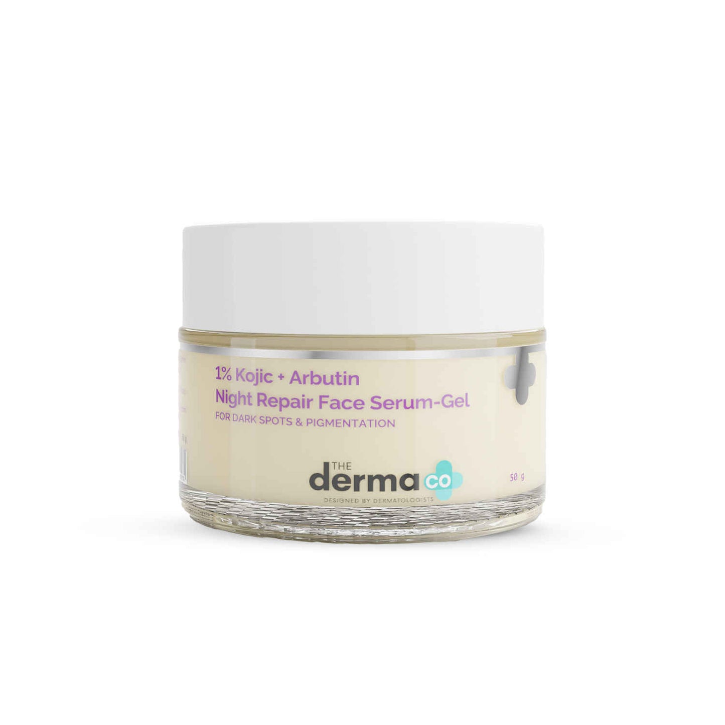 The Derma Co 1% Kojic + Arbutin Night Repair Face Serum-Gel | Reduces Dark Spots, Pigmentation & Blemishes | For Men & Women | 50 gm