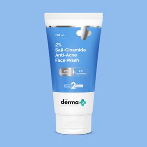 The Derma Co. 2% Sali-Cinamide Anti-Acne Face Wash with 2% Salicylic Acid & 2% Niacinamide - 150ml