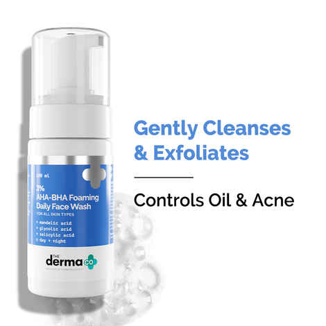 The Derma co. 3% AHA-BHA Foaming Daily Face Wash 100 ml