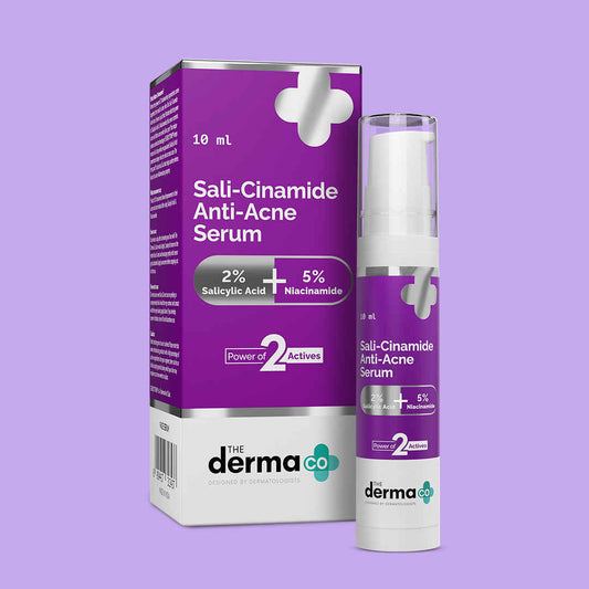 The Derma Co. Sali-Cinamide Anti-Acne Face Serum with 2% Salicylic Acid & 5% Niacinamide for Acne & Acne Marks - 10 ml