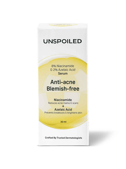 UNSPOILED 8% Niacinmaide & 2% Azelaic Acid Serum 30 ml