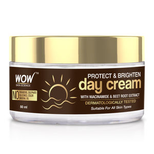 WOW Skin Science Protect & Brighten Day Cream | Brightens Complexion | Prevents Skin Damage | Hydrates & Nourishes Skin 50 ml