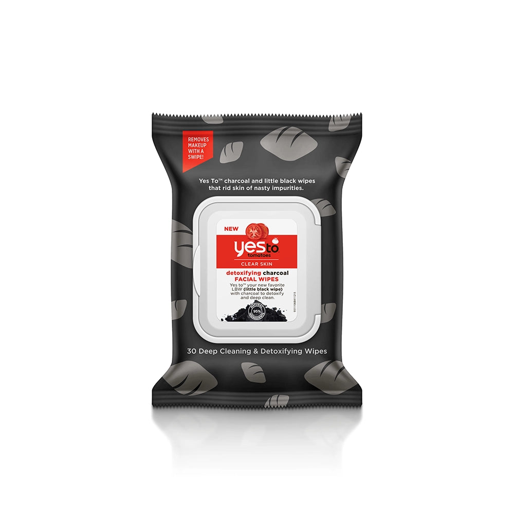 tomatoes clear skin detoxifying charcoal facial wipes – 30ct